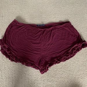 RATE BURGUNDY BRANDY MELVILLE SHORTS